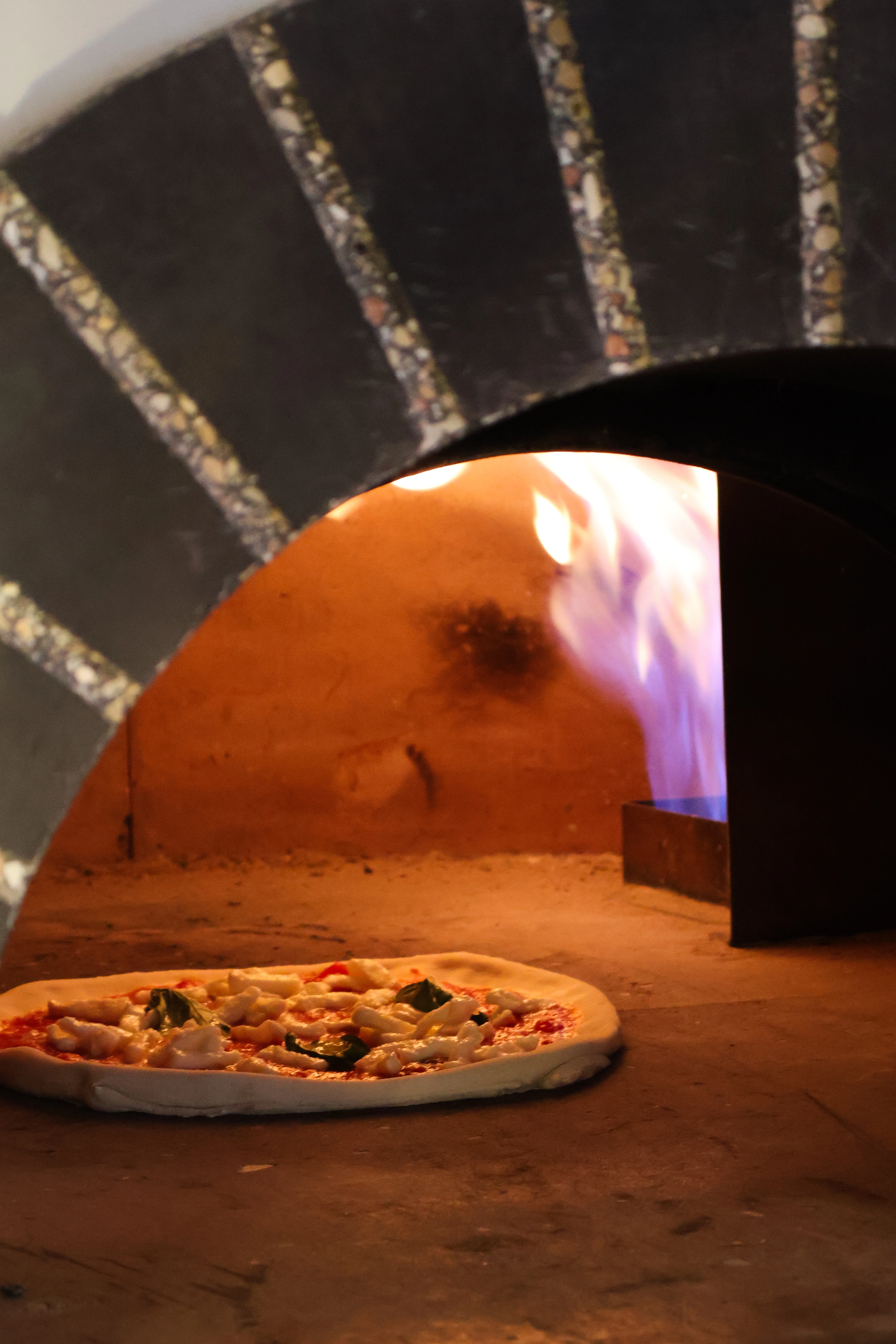 Pizza prête à être servie
